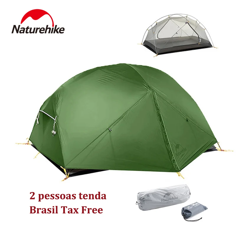 

Naturehike Mongar Ultralight Backpacking Tent 210T/20D Nylon Waterproof Tent Hiking Adventure 2 Persons Outdoor Camping Tent