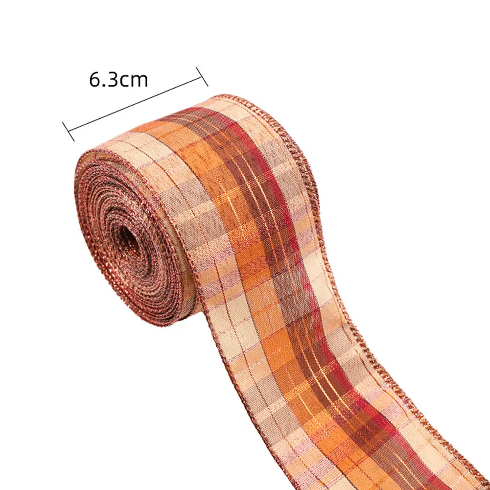 Fall Wired Ribbons Fine Workmanship Wired Ribbon For Outdoor Indoor Decorations