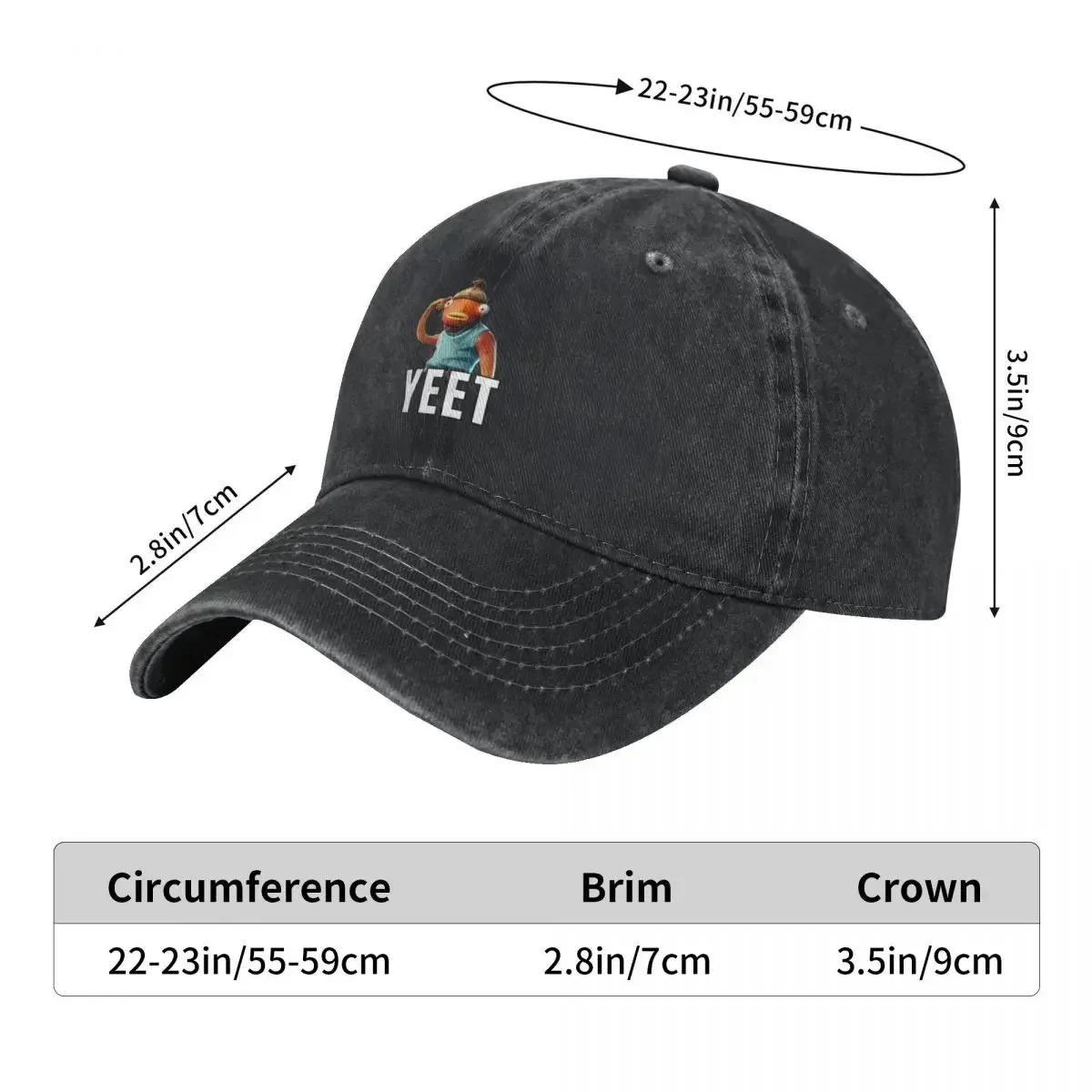 FISHSTICK,YEET,FRENDS,FUNNY Baseball Cap Horse Hat New In Hat Rugby Luxury Brand Men Golf Wear Women's