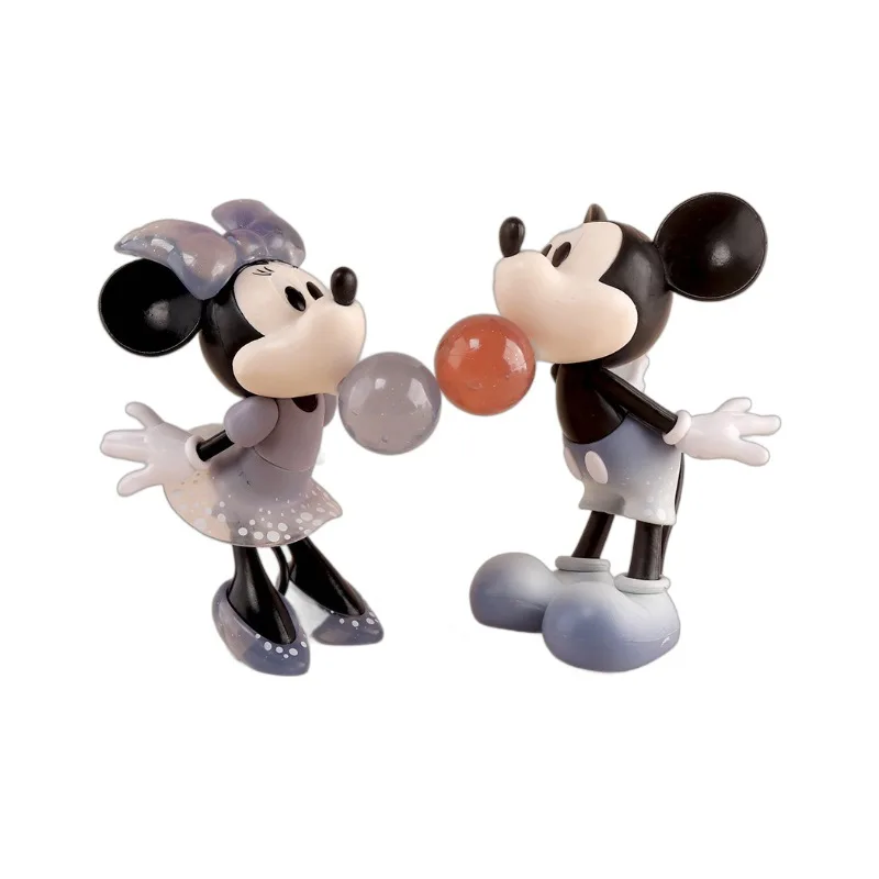 Bubble Blowing Mickey Minnie Couple Doll Home Decor Dress Mic key Mo use Garage Kit Halloween boys' gift Black Friday