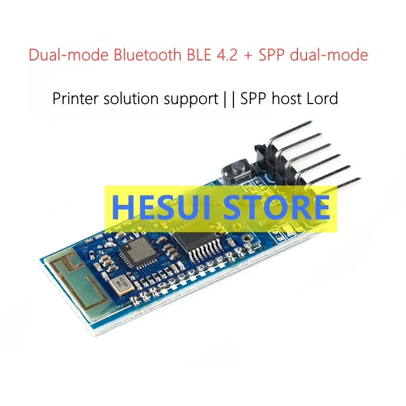JDY-34 Dual-mode Bluetooth module SPP master-slave BLE High speed Bluetooth printer Bluetooth with baseboard