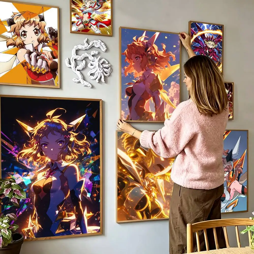 Senki Zesshou Symphogear SYMPHOGEAR Poster Waterproof Wall Art Sticker For Bar Living Room Vintage Decor High Quality Print Gift