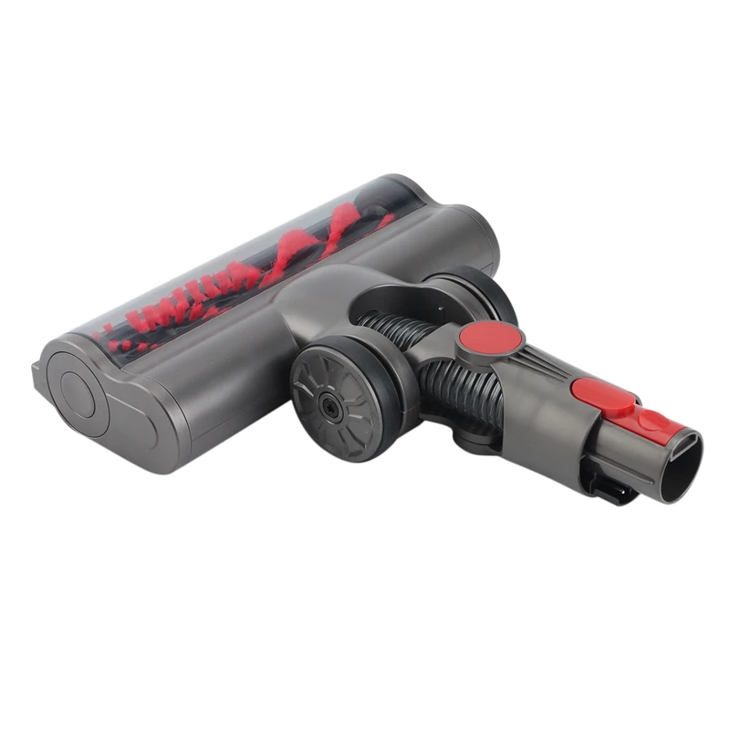 Escova motorizada com rolo de cerdas aspirador cabeça para dyson v7 v8 v10 v11 piso acessório com faróis led
