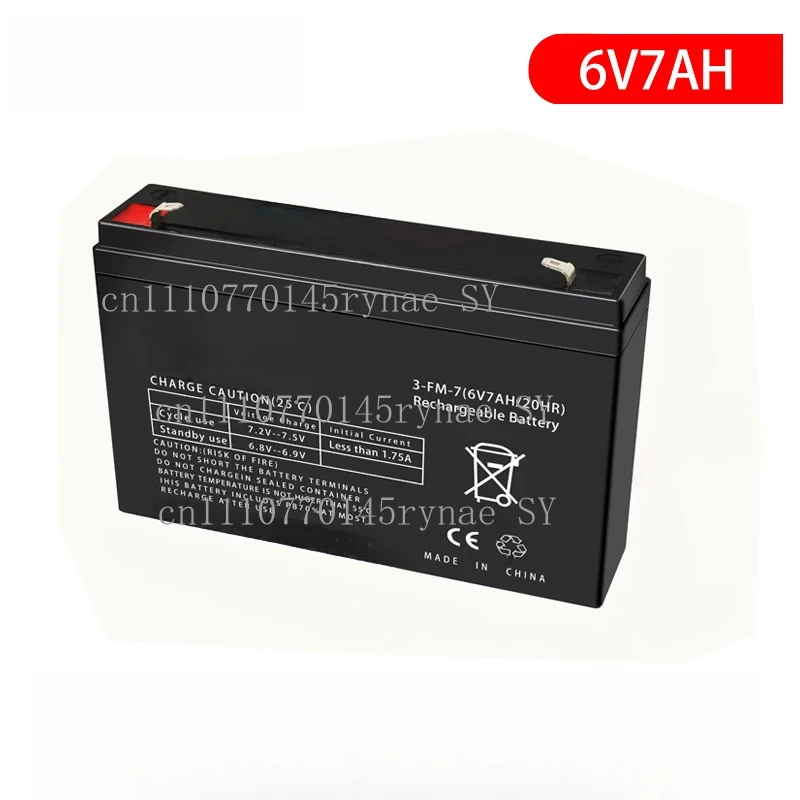6V Rechargeable Battery  7Ah 8Ah  For Children Electric Vehicles Toy Cars Motorcycles Strollers