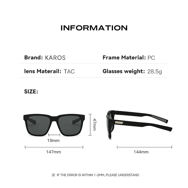 KAROS Polarized Sunglasses Female Cycling Camping Hiking Fishing Classic Sun Glasses UV400 Eyewear Shades For Women YZ2013