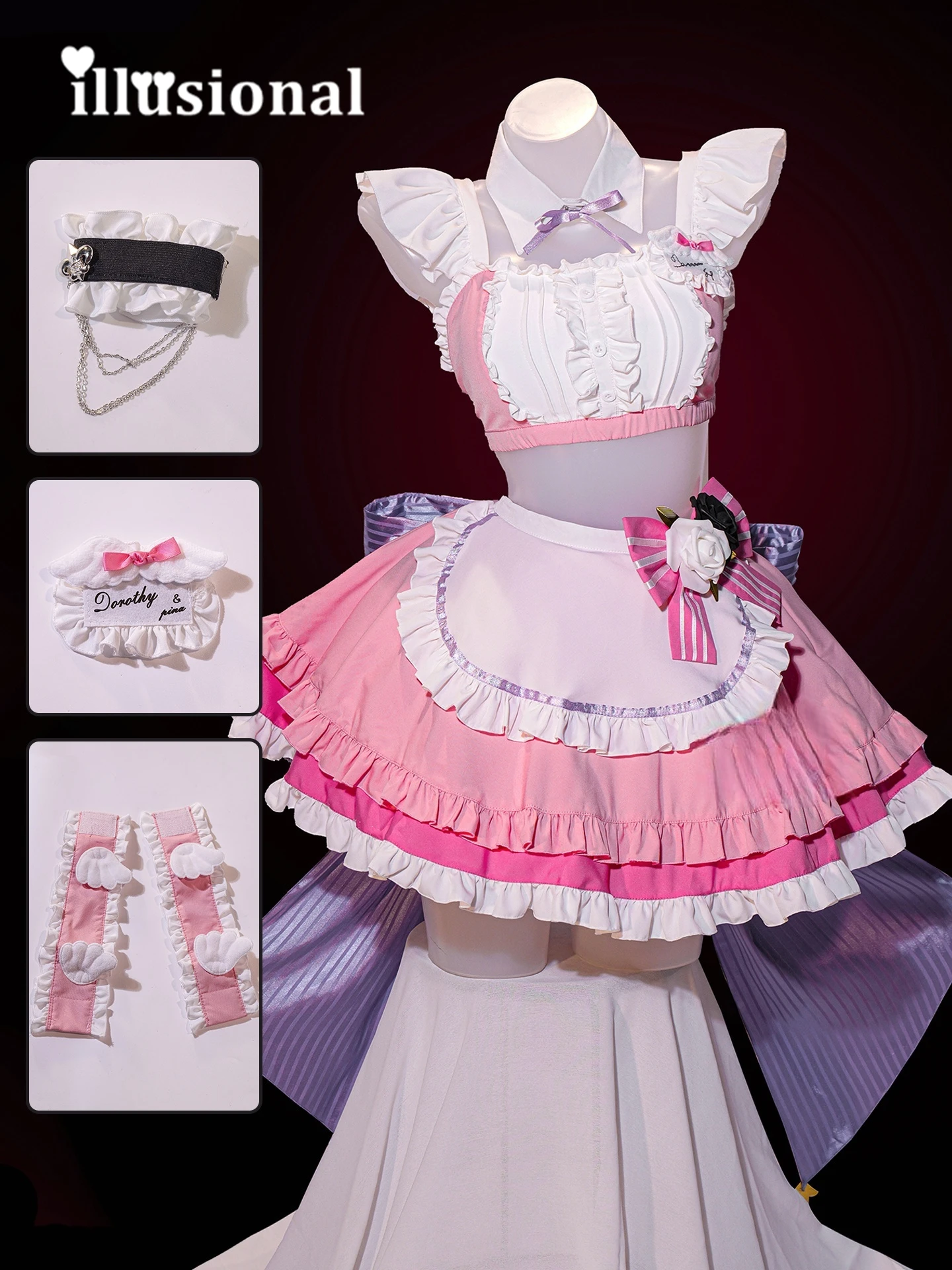 

illusional Honkai: Star Rail Firefly Cosplay Costume Anime Game Firefly JK Dress Women