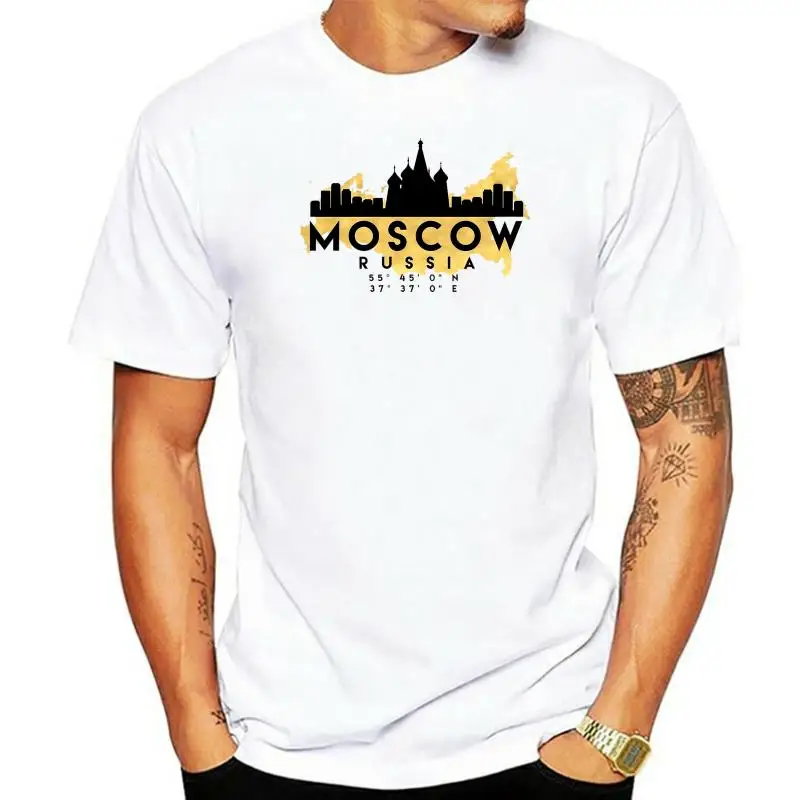 T-SHIRT SOUVENIR MAPPA MOSCA MOSCOW RUSSIA 1 - S-M-L-XL-2XL-3XL