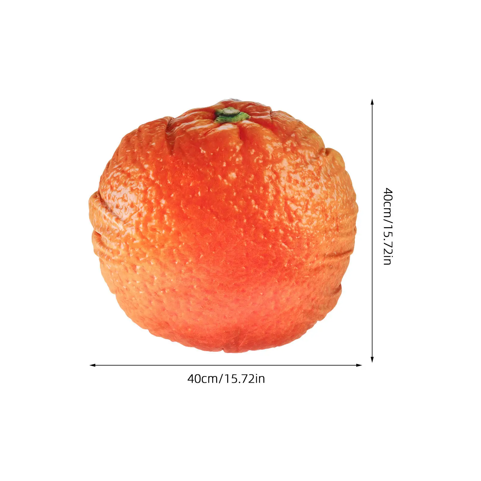 Soft Skin Friendly Orange Shaped Cushion for Sofa Couch Bed Floor Seat Gaming Chair Back Support Decorative Fruit Pillow