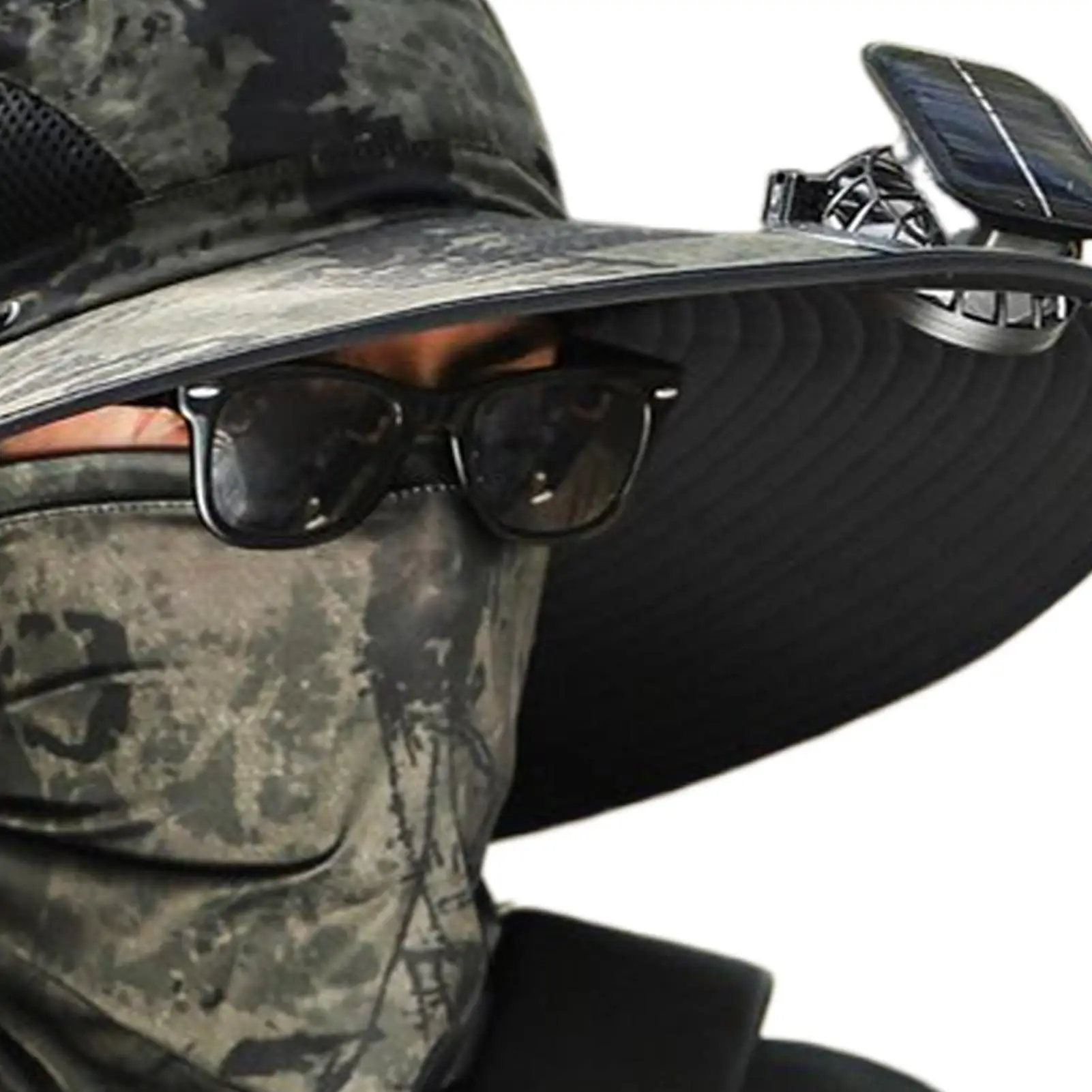 

Шляпа с вентилятором, защита от ультрафиолета, уличная рыбацкая шапка с солнечным вентилятором, перезаряжаемый дышащий козырек, охлаждающий УФ-защита, аксессуары для рыбалки