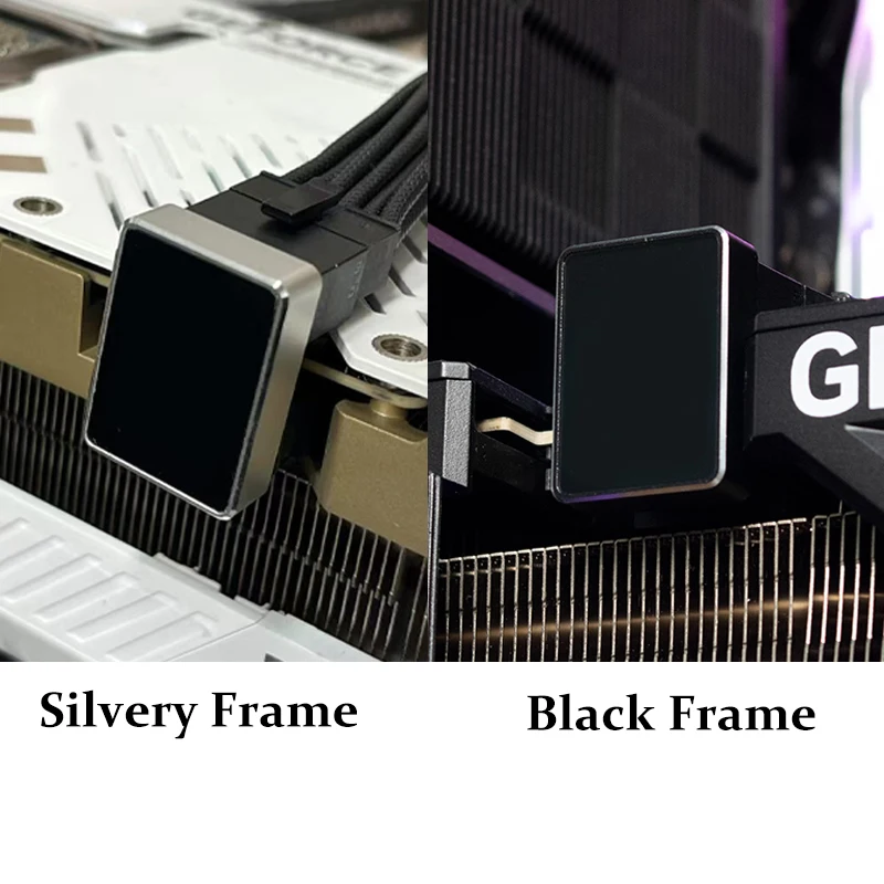 AIJS 16Pin GPU Power Adapter RTX4090/4080/4070 ARGB-SYNC 180 Degree Graphics Card Connector ATX3.0