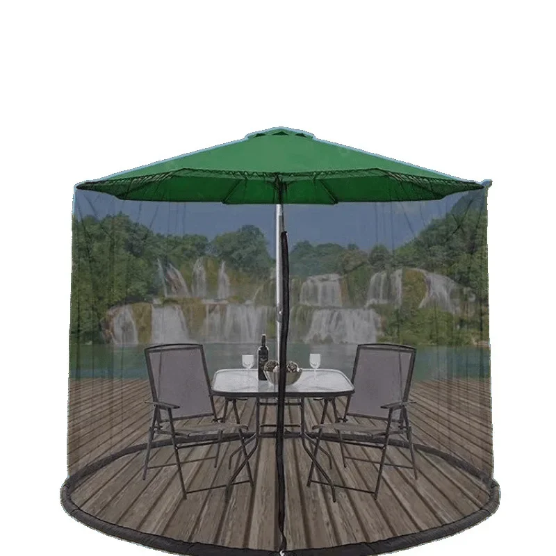

Garden parasol mesh cover Outdoor mosquito net Straight rod umbrella mesh gauze cover