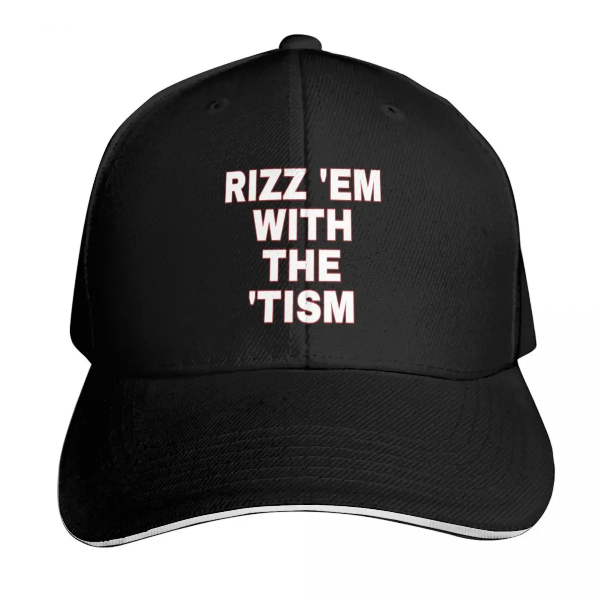 Rizz em with the tism Baseball Cap Wild Ball Hat Rugby Dropshipping Women's Golf Clothing Men's