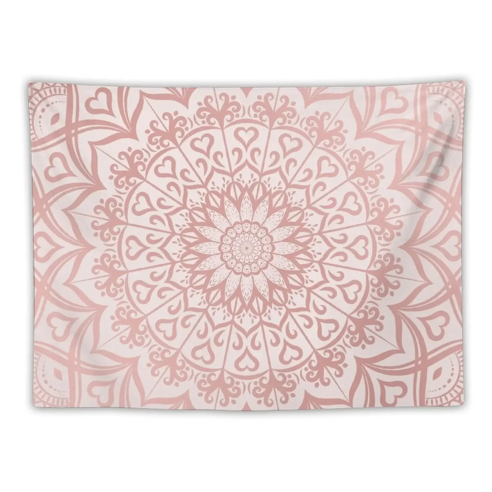 Elegant Rose Gold Mandala Tapestry For Bedroom Home Supplies Carpet On The Wall Aesthetic Room Decors Tapestry