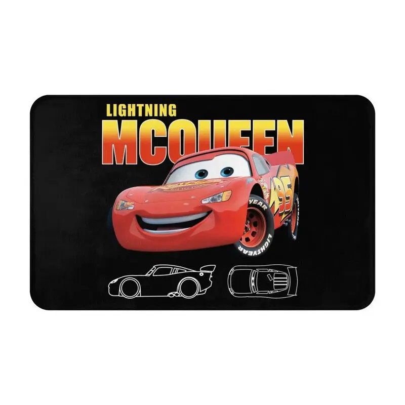 Custom Lightning Mcqueen Cars Doormat Anti-Slip Bath Kitchen Mat Living Room Floor Door Entrance Carpet Rug