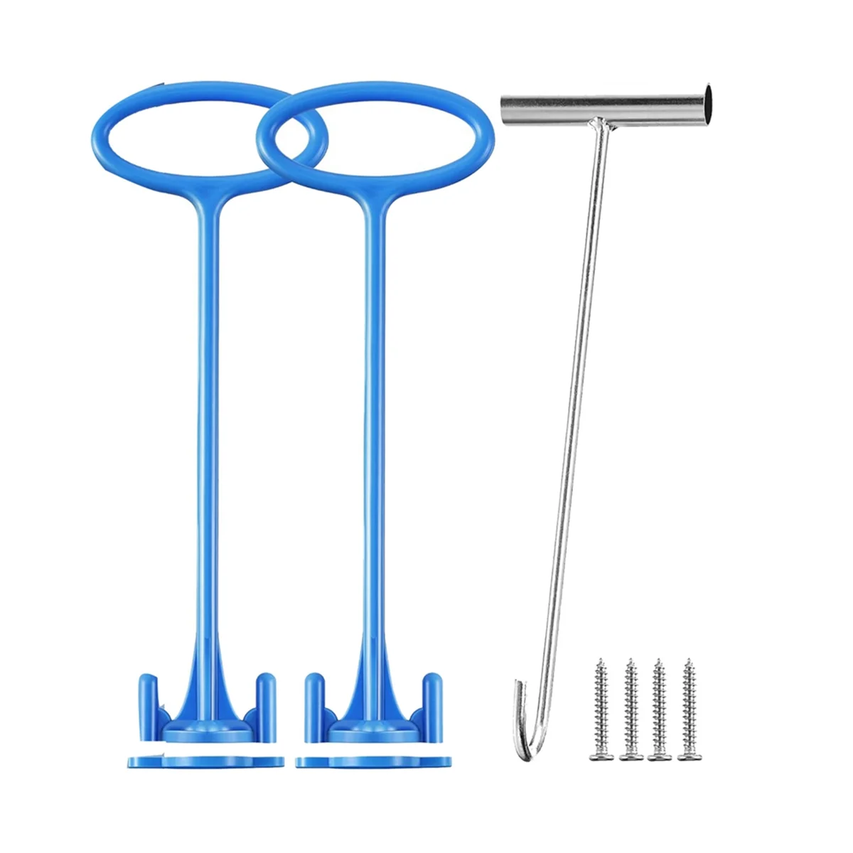 2 Pieces Skimmer Basket Handle, Pool Skimmer Basket Hook, for All Skimmer Basket for Debris Removal