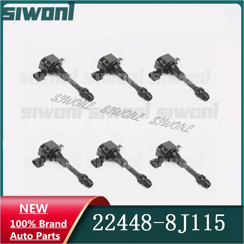 6 pcs/lot Ignition Coil For Nissan Altima Frontier Maxima Murano Xterra Quest 3.5L 4.0L Pathfinde INFINITI I35 QX4 22448-8J115