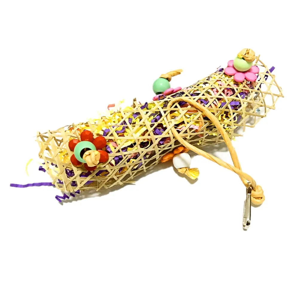 3Pcs/lot Bird Parrot Toy Set Colorful Shredder Foraging Assorted Hanging Cage Bird Chewing Rack Toys Pet Parrot Molar Bite Toy