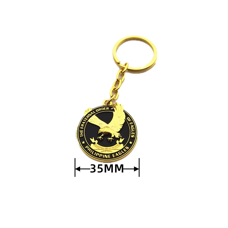 30Pcs Army Crest Keychain Patriotic Key Rings Military Gifts Collectibles Men Women,3D Eagle Keychain, High-grade Metal keychain