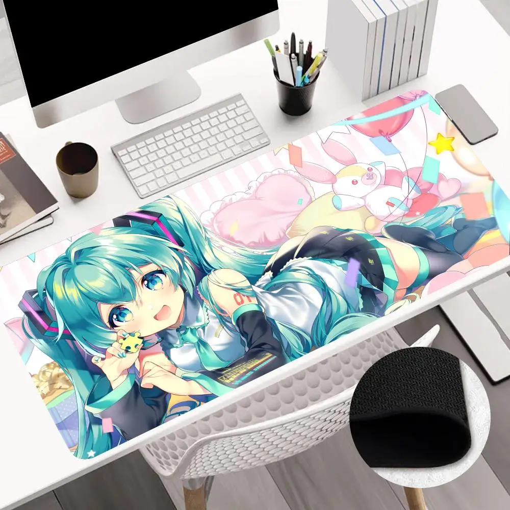 Games Hatsune Miku MINISO Mouse Pad Anime Game Mouse Pad Computer Desk Pad Office Carpet Laptop Mouse Pad