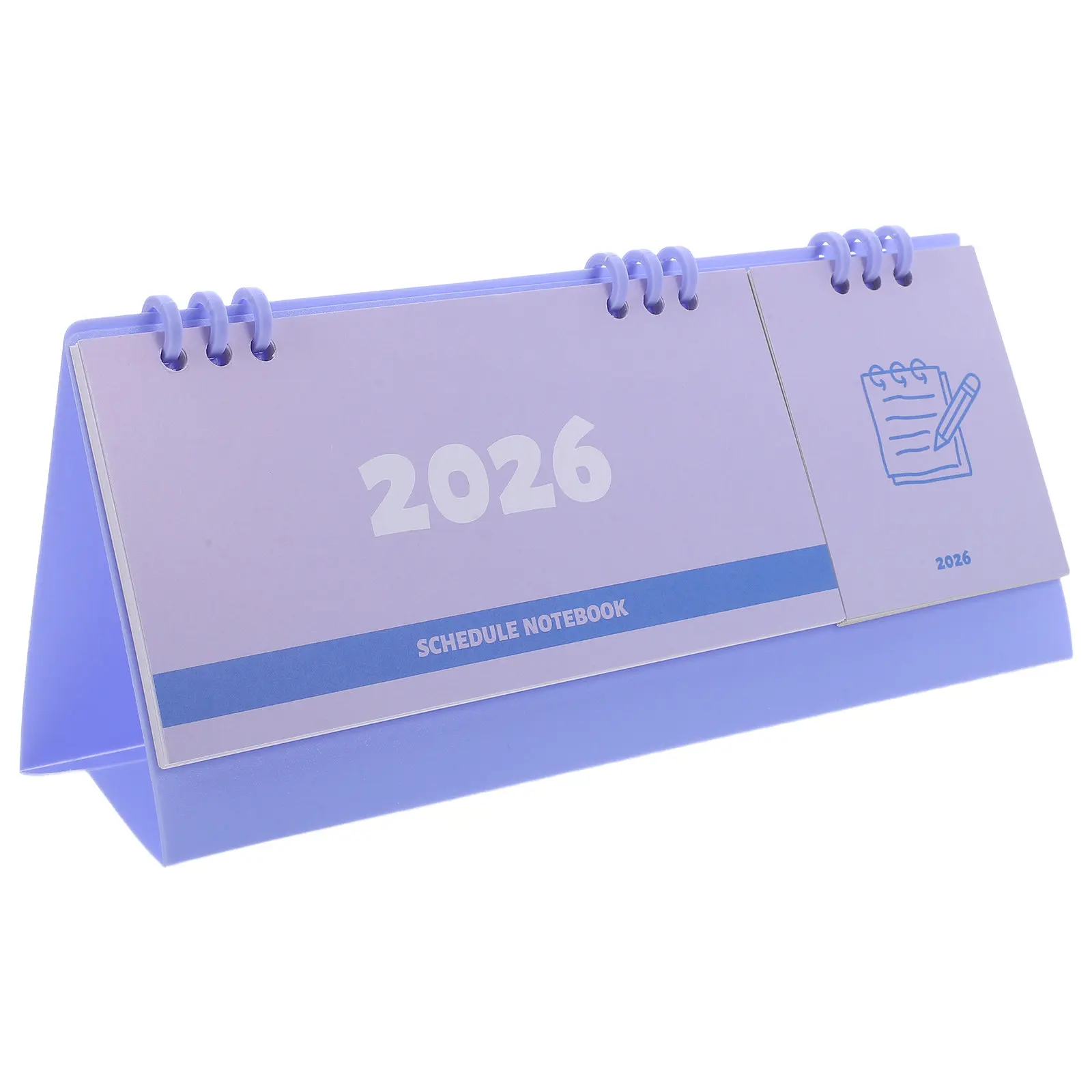 

2026 Desktop Mini Calendar Twin-Wire Binding Standing Flip Design Compact Monthly Planner Sturdy Paper Easy Page Turning Daily