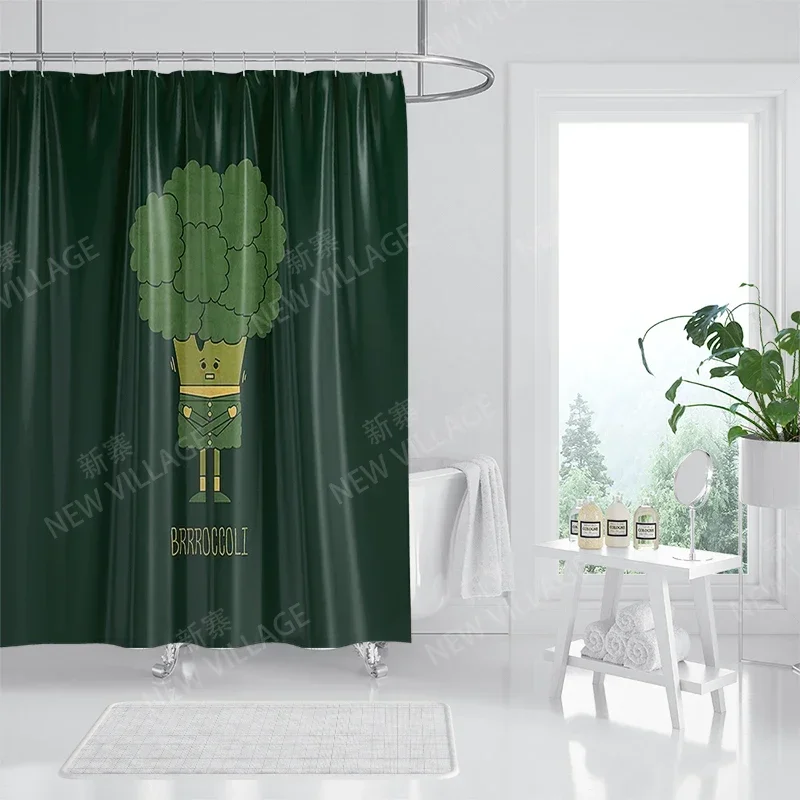 

Waterproof fabric shower curtain Bathroom curtain accessories 180x200 Bath curtain for shower 240*200 cartoon cute decor 240x200