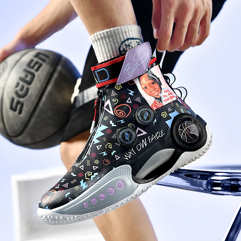 Zapatillas de baloncesto súper geniales para hombre, zapatillas de tobillo alto para niño grande, zapatos de cesta de marca de lujo para mujer,