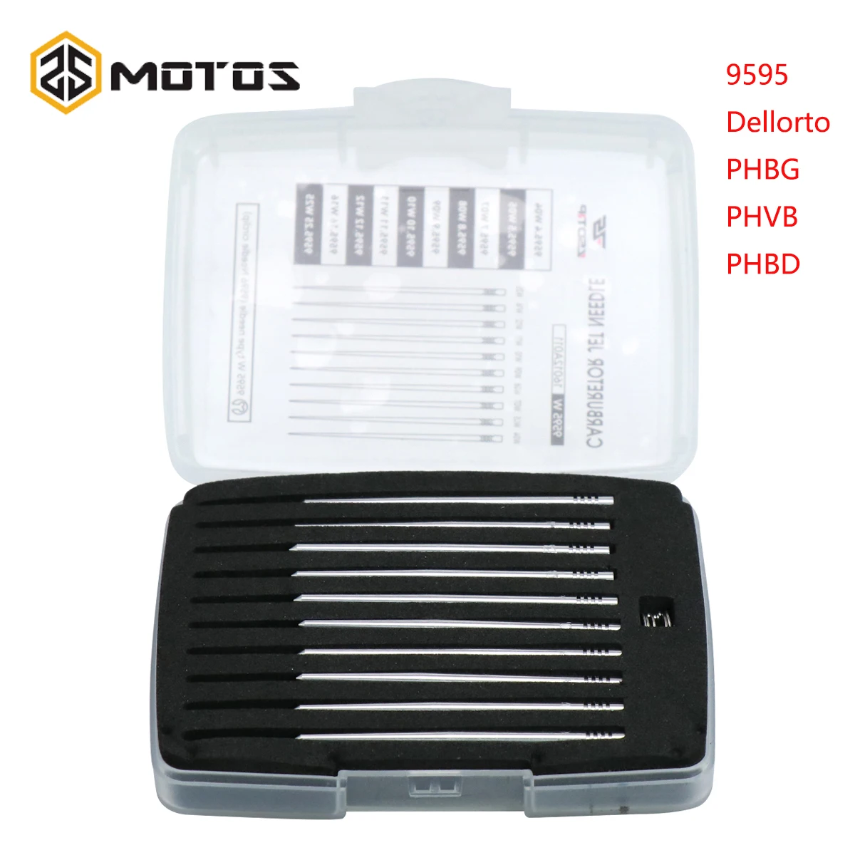 Zs motos 9595 dellorto phbg/phvb/phbd w-tipo agulha carburador agulha cônica dellorto phbg carburador kit de agulha