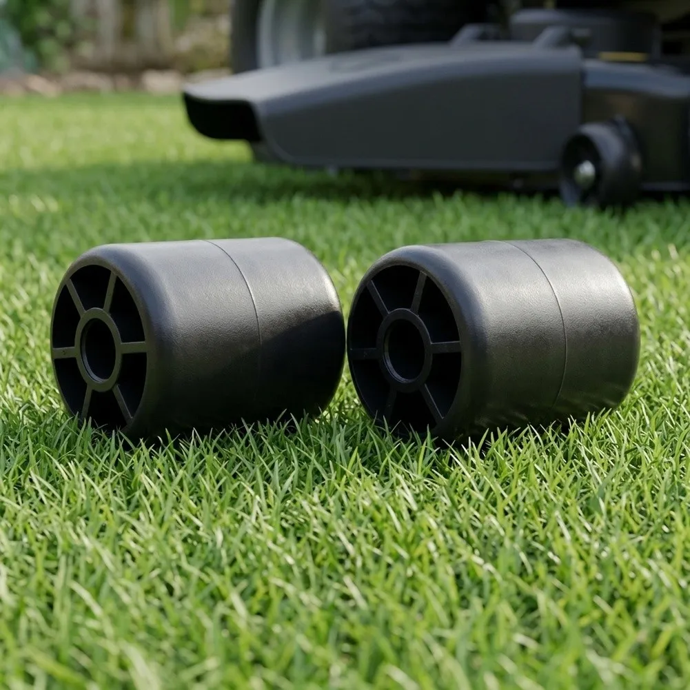 Heavy-Duty M113955 Deck Wheels Replacement 2-Pack Plastic Wheels Fits Various for Lawn Mower Models Repair Accessories