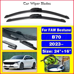 Wiper Front Wiper Blades For FAW Bestune B70 2023 Windshield Windscreen Front Window Brushes Cutter Goods 24