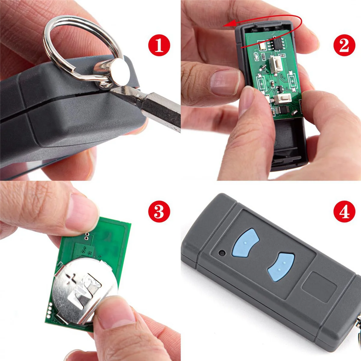 ABGI-4 パックガレージドアリモートハンドヘルド送信機交換用ホーマン HSE2-868 HS4-868 HSM4-868 GARADOR Promatic