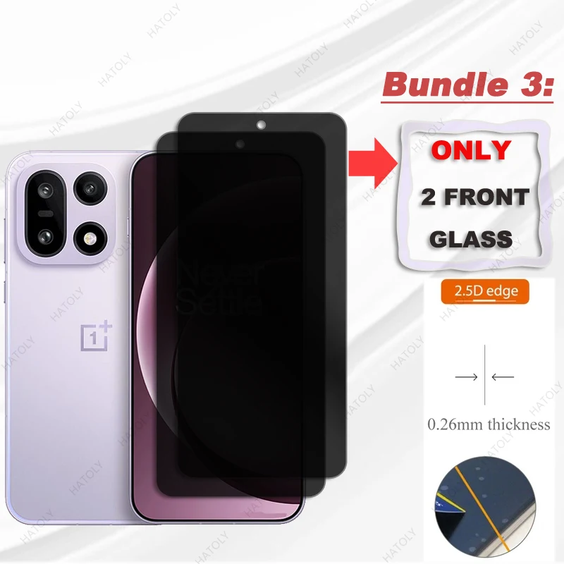 

Стеклянная защитная пленка для экрана OnePlus 15, 5G, антишпионское стекло для камеры, антибликовое стекло для OnePlus 15