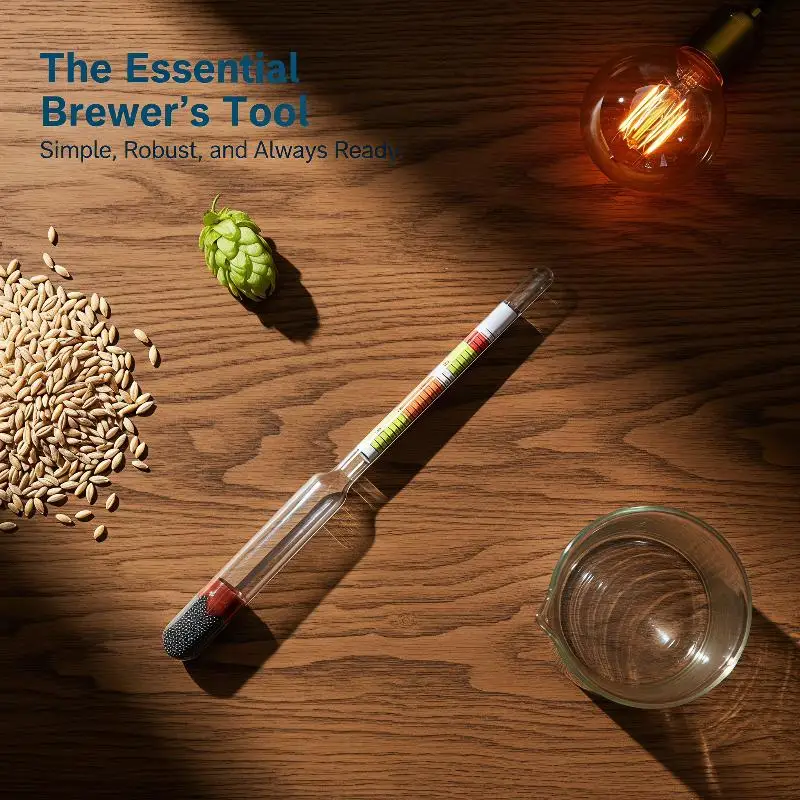 [J] 1Pcs 3 Scale Hydrometer For Wine Beer Cider Alcohol Testing Fitting With Home Brew