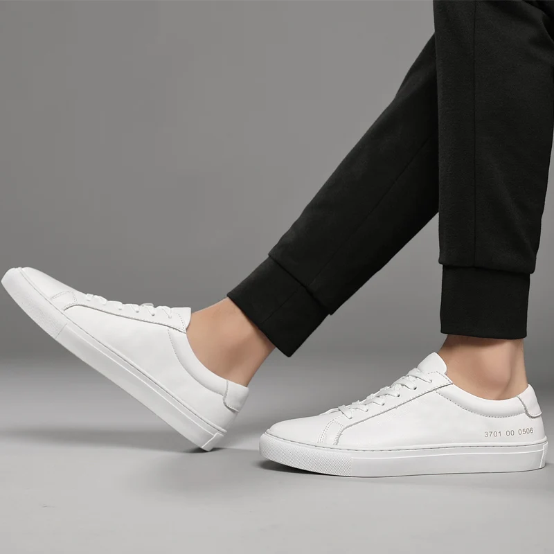 Men Casual Shoes Genuine Leather Men's Shoes Brand Fashion Sneakers Korean Version Of Trendy Shoes