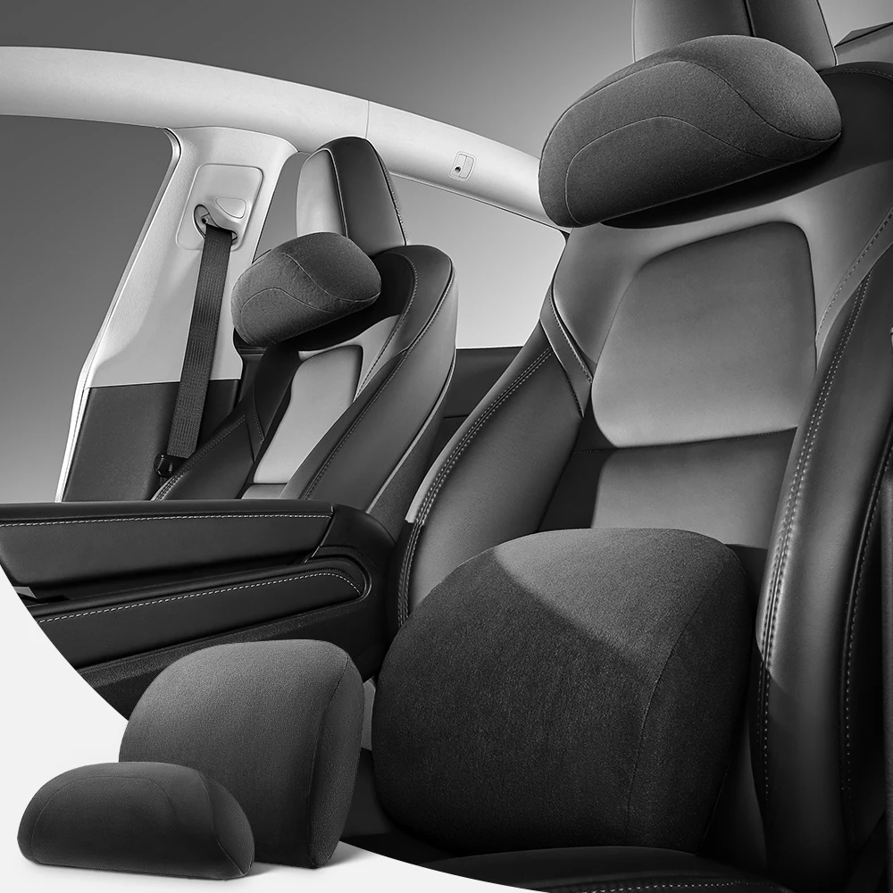 

YZ для Tesla Model 3 Y X S, автомобильная подушка для шеи, защитная поясничная поддержка спины, высококачественный подголовник, поясничный интерьер, автомобильные аксессуары