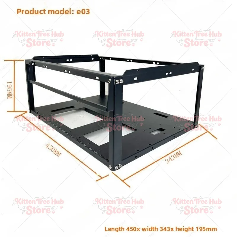 motherboard 6-card bracket vertical and horizontal 3090 graphics card rack Stackable open chassis X79 X99 dual-channel