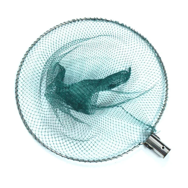 

Hand Knotted Land Fishing Net Head Big Top Fish Catch Nets Fishing Landing Dip Hand Net