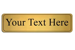 Personalised Silver or Gold Sign Aluminum Composite Plaque Door Gate Office Wall Name House Sign