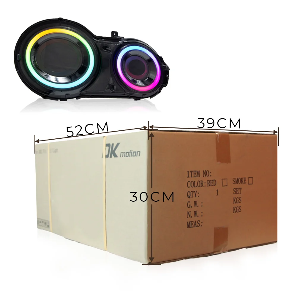 التوصيل والتشغيل RGB APP التحكم LED الذيل مصباح Klarna المتاحة بما في ذلك للصدمات لنيسان GTR R35 2009 Up LED الذيل مصباح