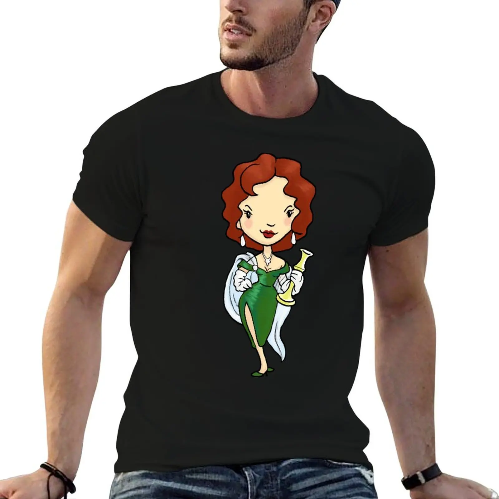 C'EST UN TÉMOIGNAGE! C'était Mme Scarlet avec le CHANDELIER ? T-shirt pour homme en coton, t-shirt drôle personnalisé