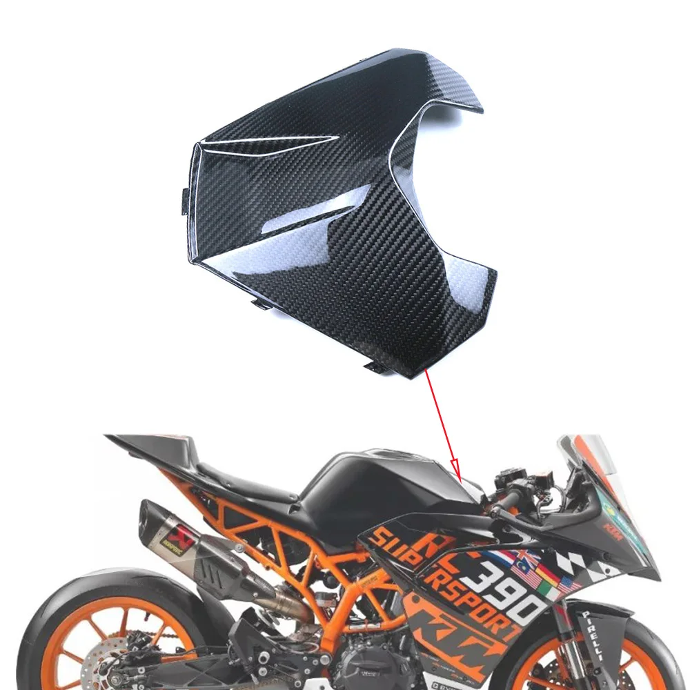 3K Carbon Fiber Front Fuel Tank Cover Fairing Motorcycle Accessories Fairings Kit Parts For KTM RC 390 RC390 2018 2019 2020 2021