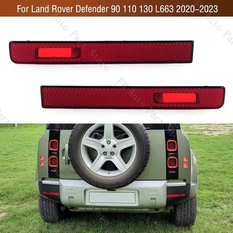 

Для Land Rover Defender 90 110 130 L663 2020 2021 2022 2023, отражатель заднего бампера, задний стоп-сигнал