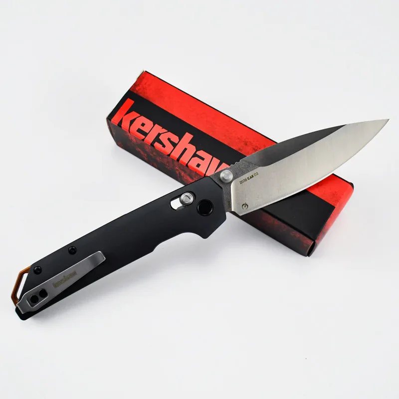 KS 2038 AXIS Foldable D2 Steel Blade Aluminum Alloy Handle Outdoor Fishing Camping Fruit Knife EDC Tool