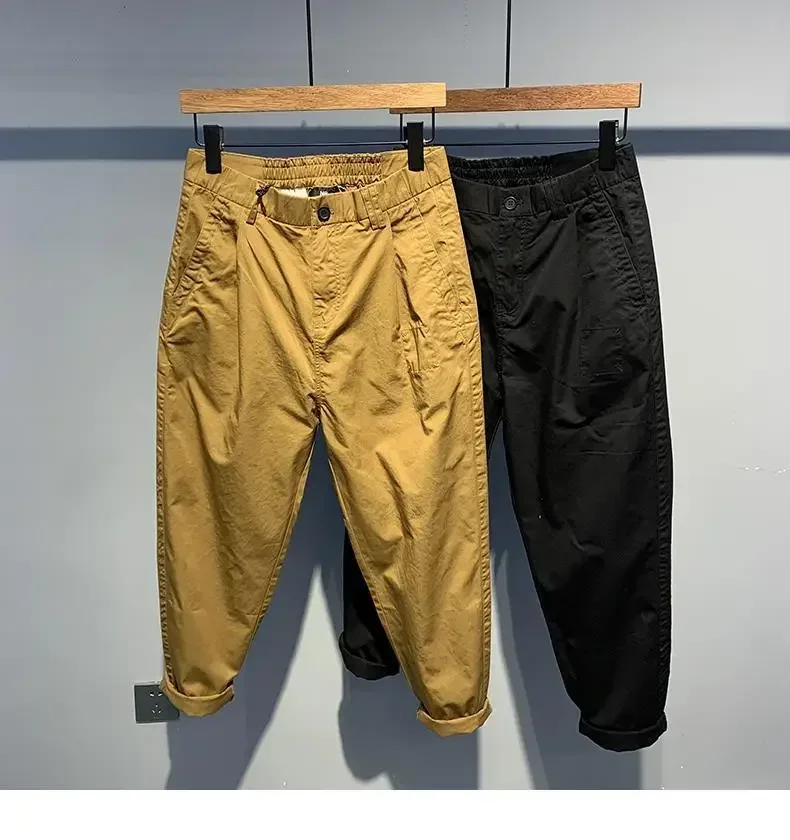

Quick-drying Thin Versatile Solid Color Loose Fashion Harren Long Summer Men's Comfortable Small Feet Casual Pants