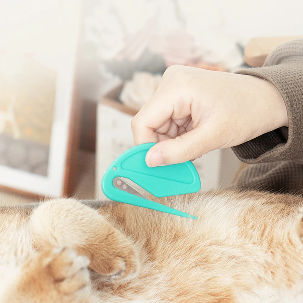 Grooming Pet Hair Carding 2024 Unknot Knife Shedding Shedding Trim Stainless Effectively Safe Cat Accessories Scissors