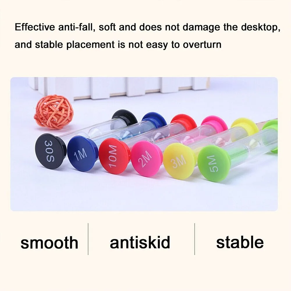 Practical Multiple Durations Sand Timer 1/2/3/5/10 Minutes Multicolor Hourglass Timer Plastic Anti-fall Sand Clock Gift