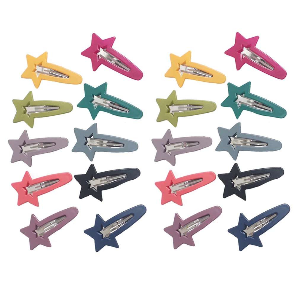 

20 шт., заколки для волос со звездами, прочные стильные заколки для девочек, повседневные вечерние школьные аксессуары для волос, модные заколки для волос
