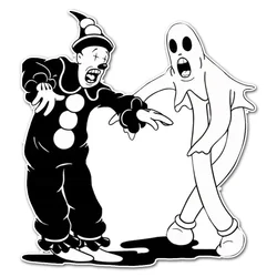 1pc Funny Koko The Clown Sticker For Halloween Thanksgiving Christmas Day Bumper Sticker Vinyl Decal GiftοΌdecoration,supplier