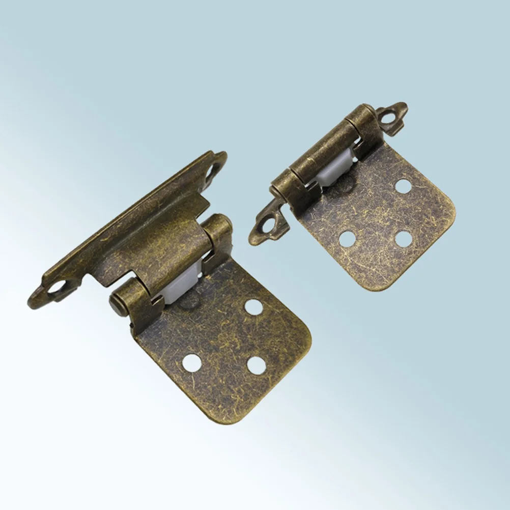 

10pcs Self-Closing Hinges Concealed Spring Hinges For Cabinet Door Furniture Iron Bronze Finish Smooth Closing Mechanism