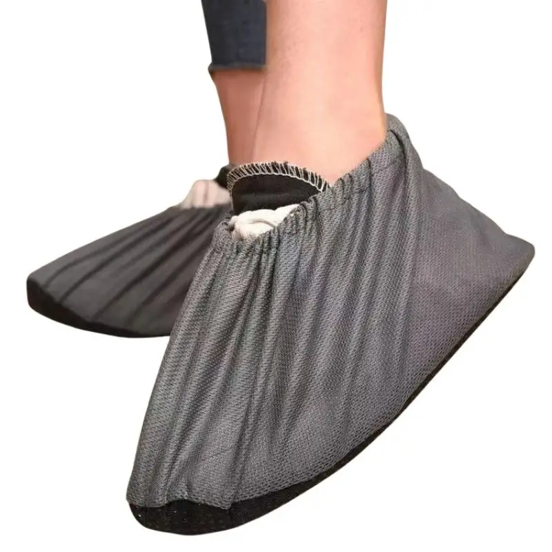 5 Paar wiederverwendbare Schuhüberzüge, Unisex, rutschfest, waschbar, schützen den Boden und Teppich, Haushaltsschuhschutz, Schuhüberzüge – Detail 9