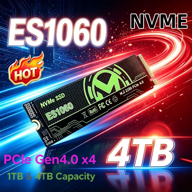 ES1060 M.2 NVMe SSD PCIe Gen4 High Performance Internal Drive 2TB 4TB Storage Upgrade For PS5 Desktop Laptop